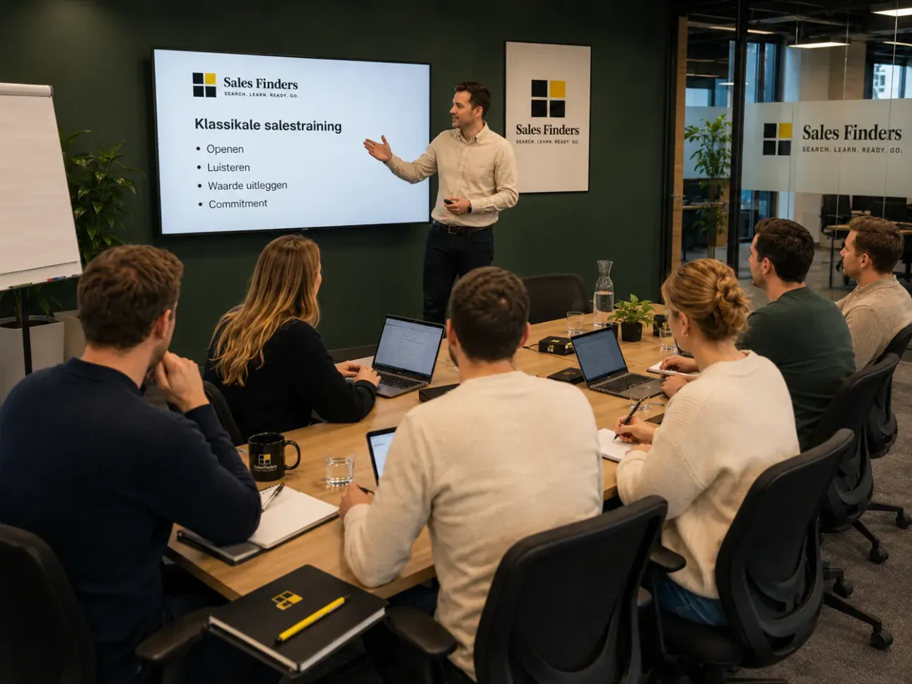 Key account management: van transactie naar strategisch partnerschap Klassikale salestraining met trainer voor de groep, bij het artikel Key account management: van transactie naar strategisch partnerschap